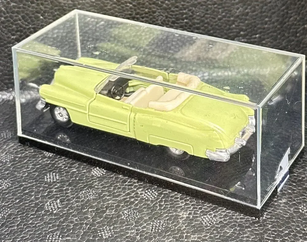 A8 Vintage Diecast Convertible Car Lime Green 1950s Style w/ Case Thailand Made